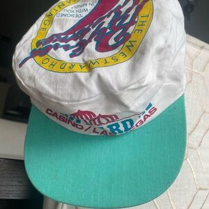 Vintage Westward Ho Casino Las Vegas Snapback Hat 80s 90s Neon Promo Cap